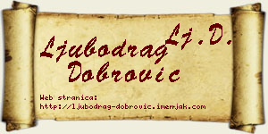 Ljubodrag Dobrović vizit kartica